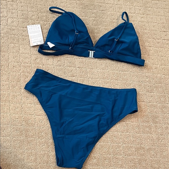Women's Blue Bikini Set - Picture 4 of 5